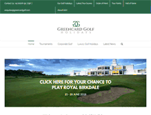 Tablet Screenshot of greencardgolf.com